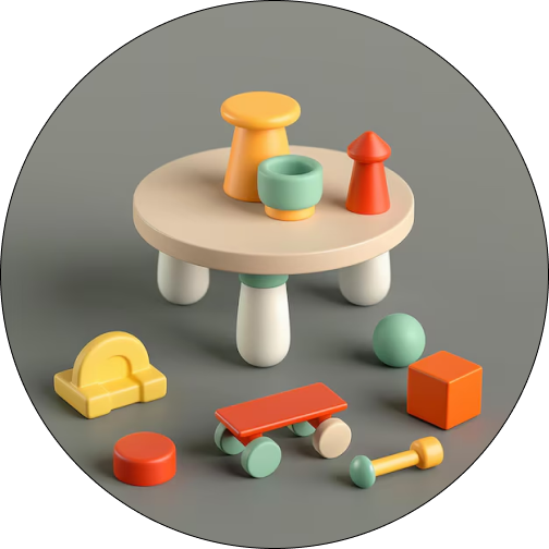 Wooden Shapes & color sorters