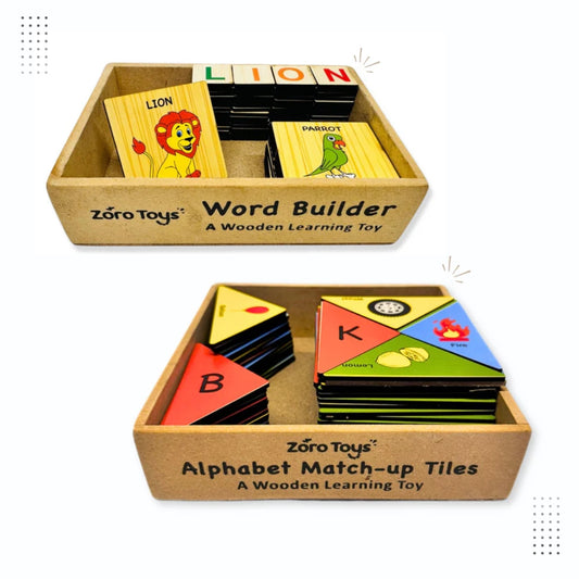 ABC Tiles & Word Builder Puzzle Set