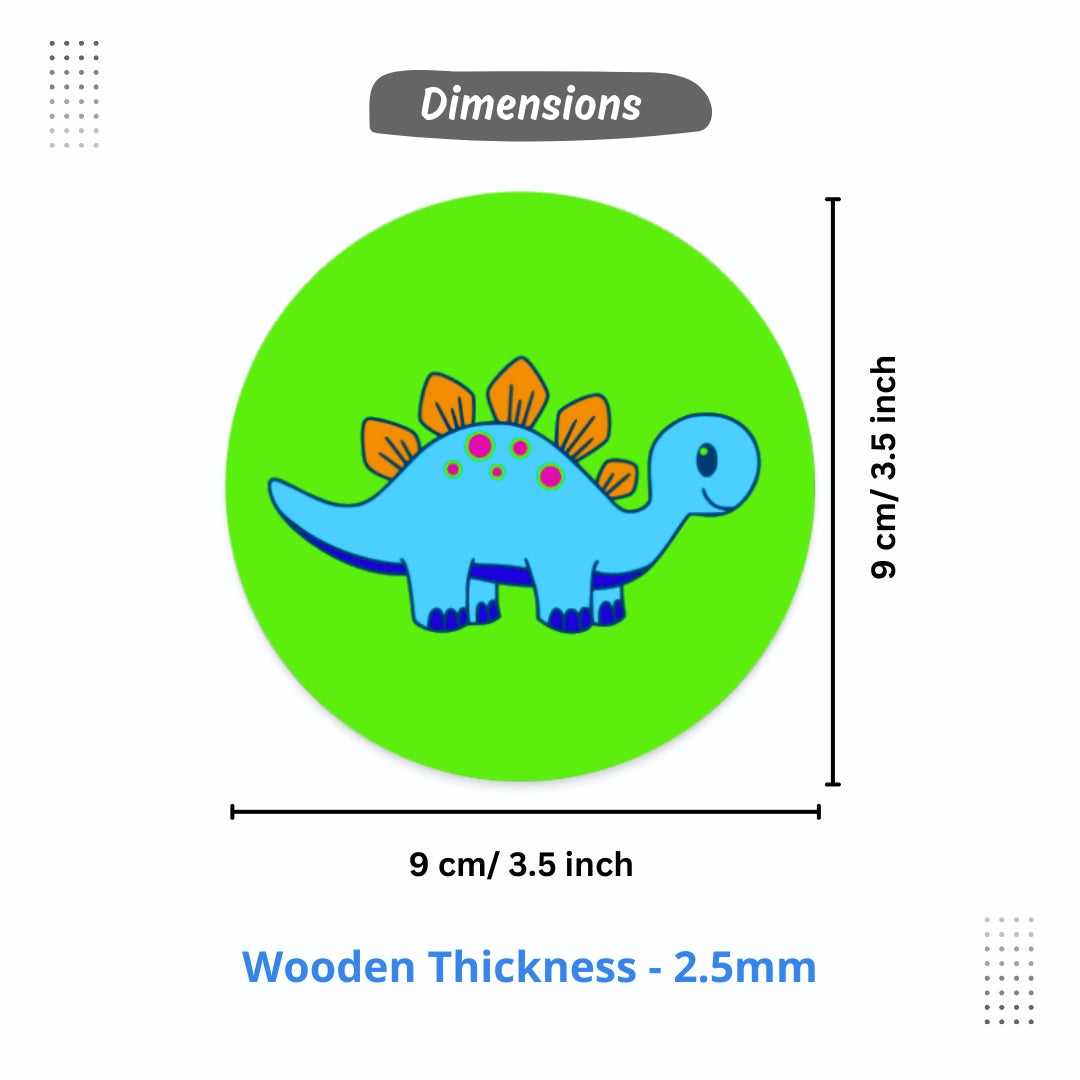 Dinosaur Coasters & Jungle animals Puzzle Combo Painting Kit