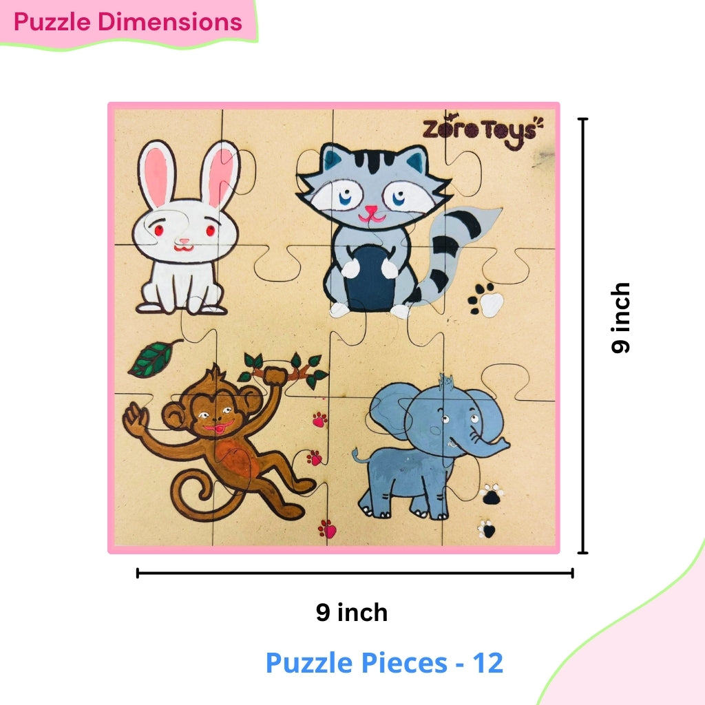 animal puzzle painting kit