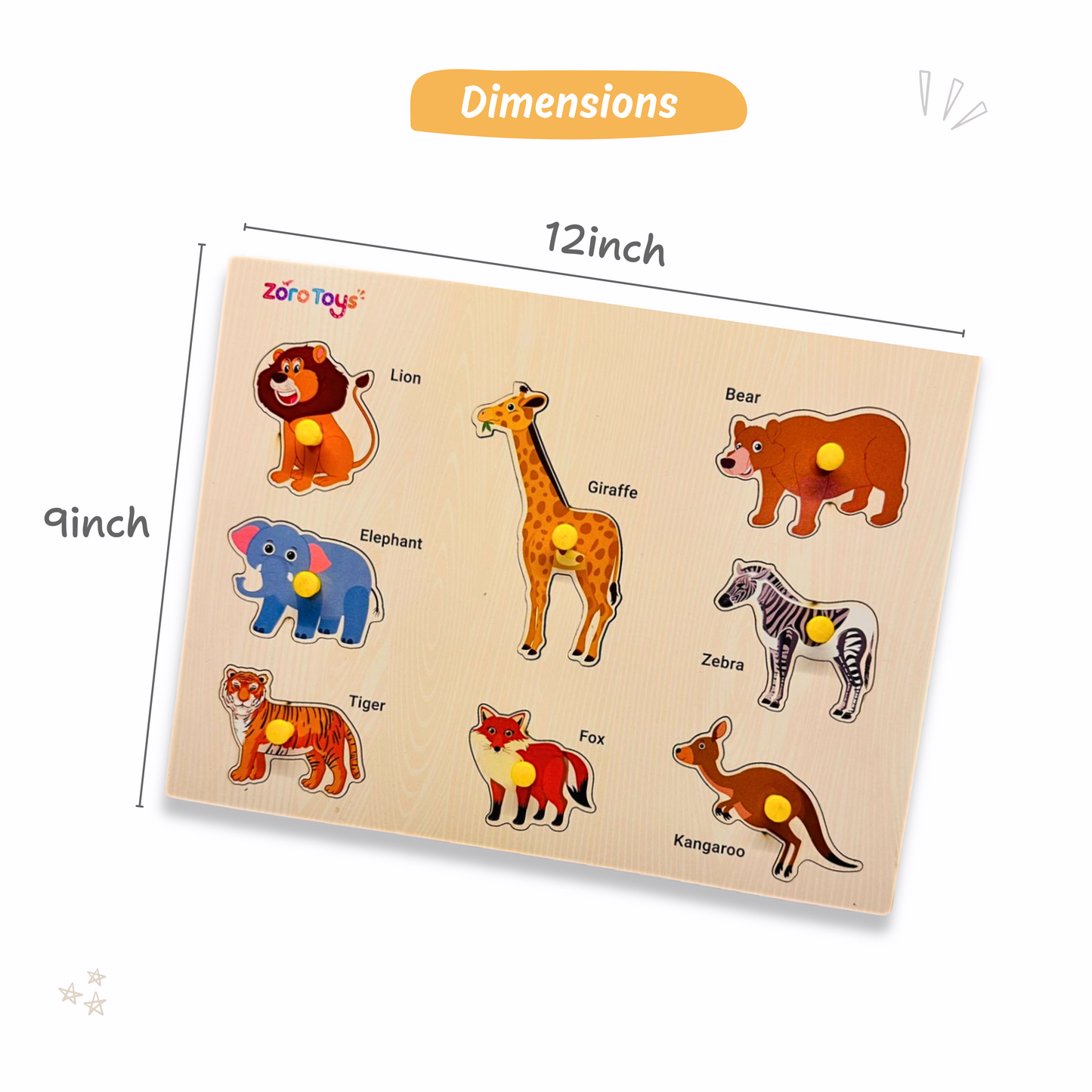 wooden animal puzzle